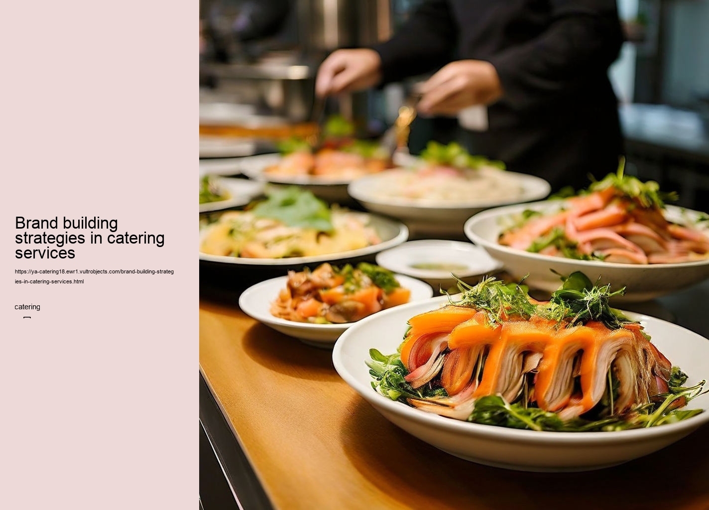 Brand building strategies in catering services